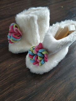 Пинетки Gymboree меховые демисезонные