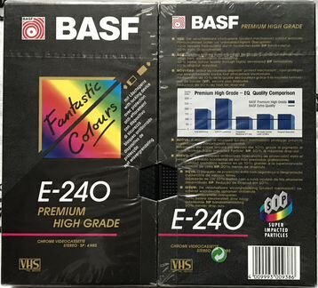 Видеокассеты VHS basf E-240 Premium High Grade