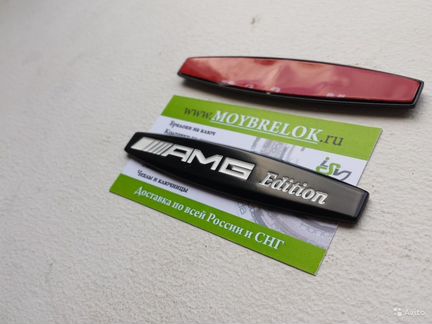 Эмблема AMG edition на крыло black edition тюнинг
