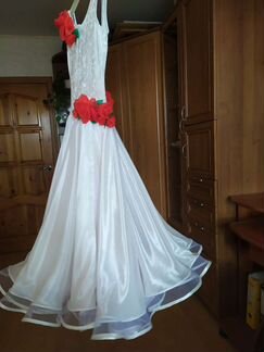 Платье для бальных танцев стандарт 128-140