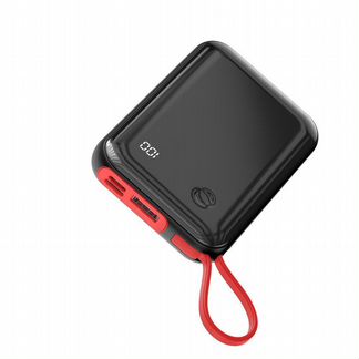 Внешний аккумулятор с кабелем Type-C 10000mAh